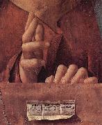 Antonello da Messina Salvator mundi, Detail France oil painting artist